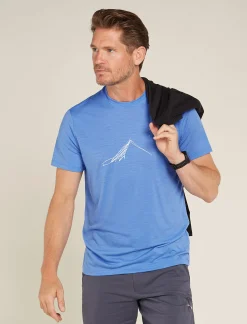 Icebreaker T-shirts^Men's Merino 150 Tech Lite Short Sleeve T-Shirt Southern Constellation Baja