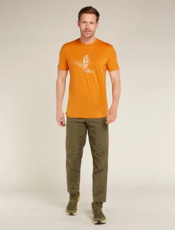 Icebreaker T-shirts^Men's Merino 150 Tech Lite Short Sleeve T-Shirt Skiing Yeti Ray