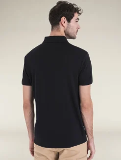 Icebreaker T-shirts^Men's Merino 150 Tech Lite Short Sleeve Polo Black