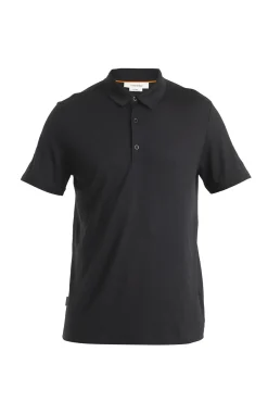 Icebreaker T-shirts^Men's Merino 150 Tech Lite Short Sleeve Polo Black