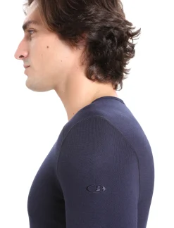 Icebreaker Base Layers^Men's Merino 260 Tech Long Sleeve Crew Neck Thermal Top MidnightNavy