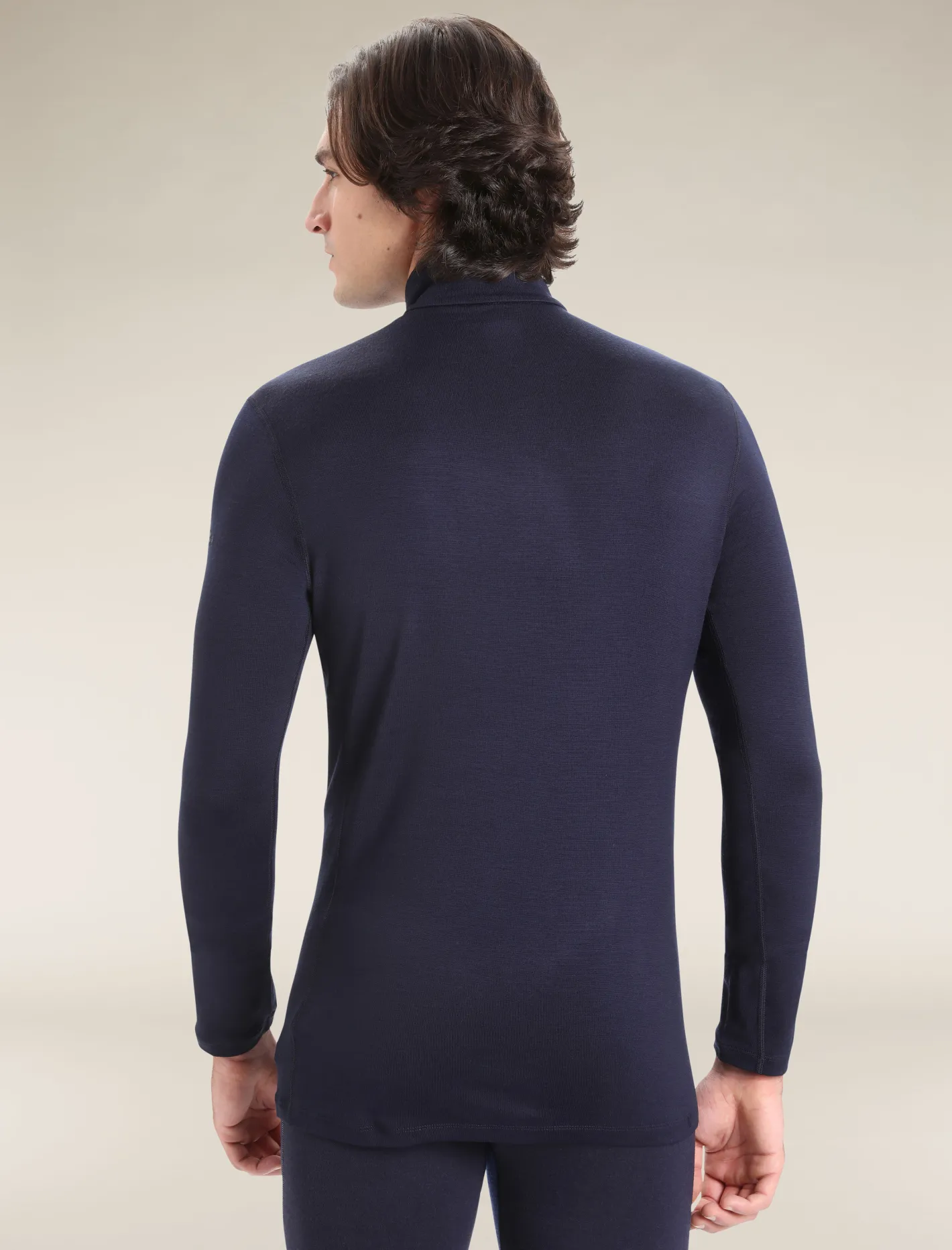 Icebreaker Base Layers^Men's Merino 260 Tech Long Sleeve Half Zip Thermal Top MidnightNavy