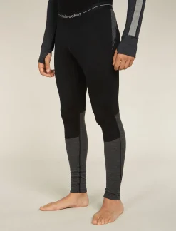 Icebreaker Bottoms|Base Layers^Men's Merino 260 ZoneKnit™ Merino Thermal Leggings Black/jetheather
