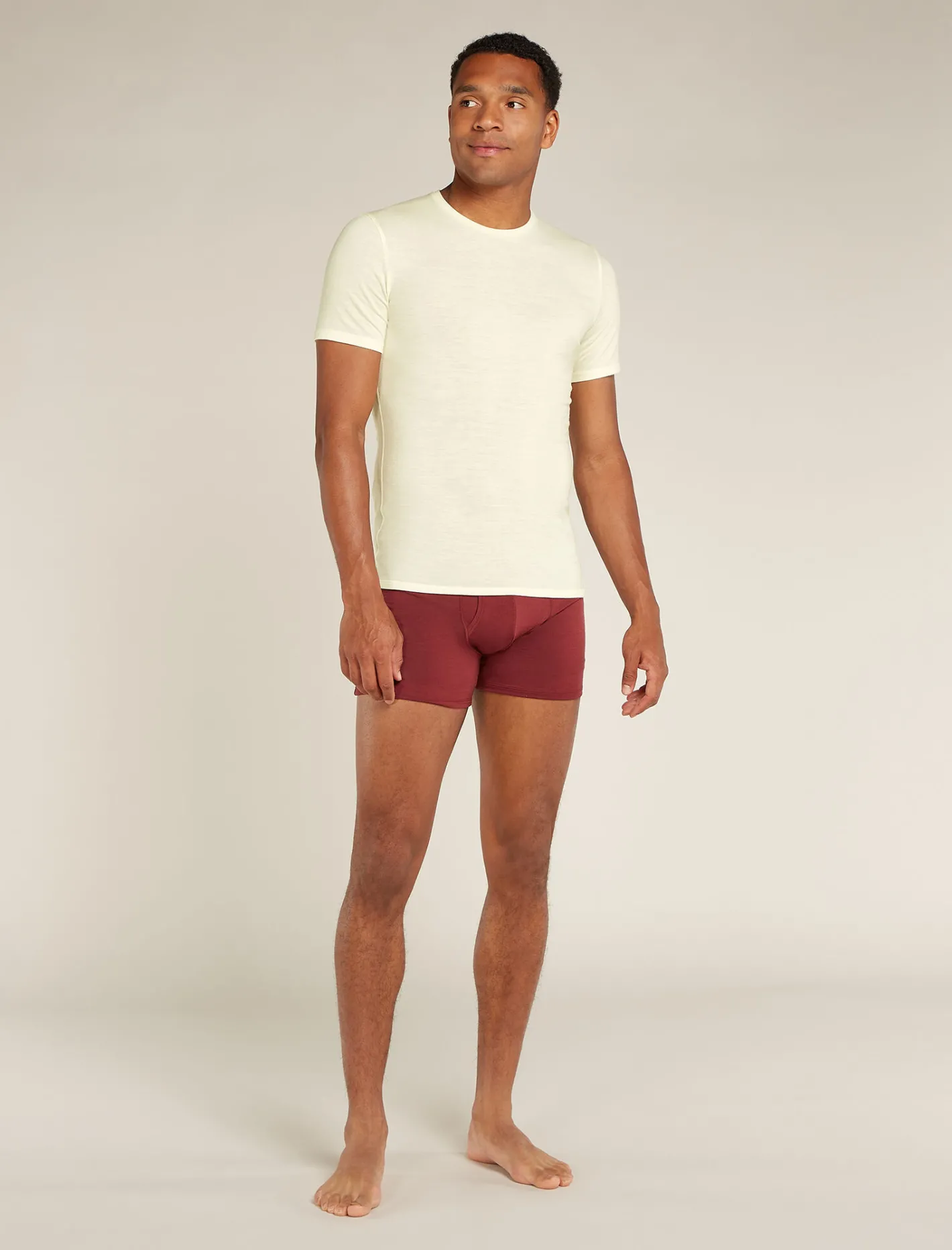 Icebreaker Underwear^Men's Merino Anatomica Short Sleeve Crew Neck Tee Undyed