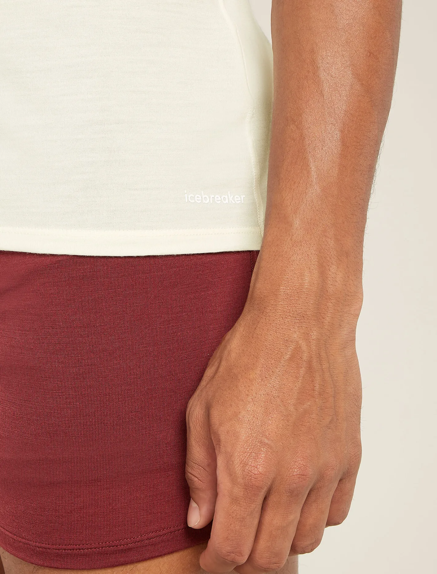 Icebreaker Underwear^Men's Merino Anatomica Short Sleeve Crew Neck Tee Undyed
