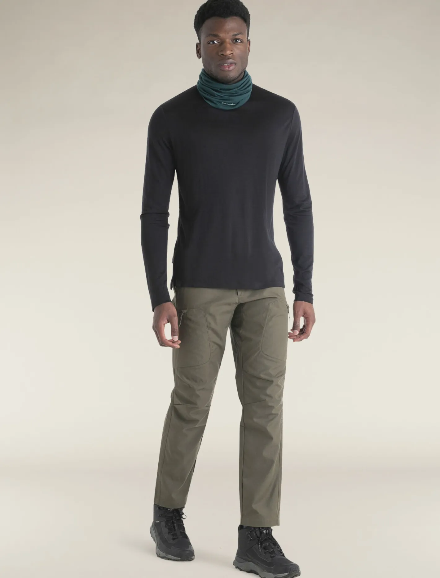 Icebreaker T-shirts^Men's Merino Blend 125 Cool-Lite™ Sphere Long Sleeve T-Shirt Black