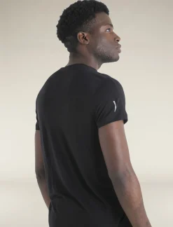Icebreaker T-shirts^Men's Merino Blend 125 Cool-Lite™ Speed Short Sleeve T-Shirt Black