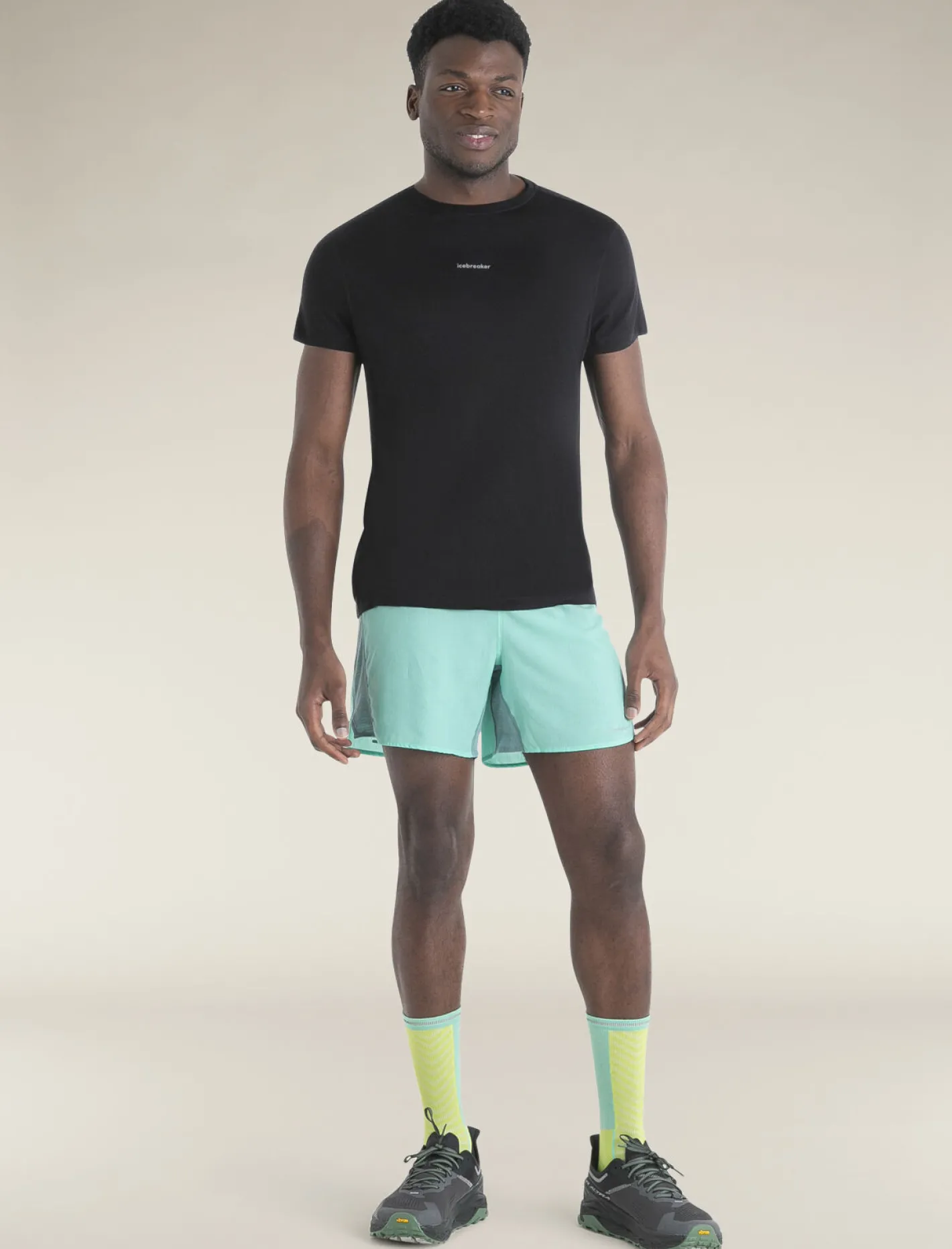 Icebreaker T-shirts^Men's Merino Blend 125 Cool-Lite™ Speed Short Sleeve T-Shirt Black