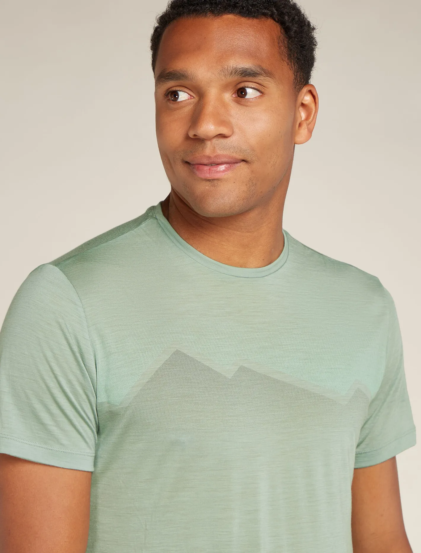 Icebreaker T-shirts^Men's Merino Blend 125 Cool-Lite™ Sphere Short Sleeve T-Shirt Radiant Peak Moss
