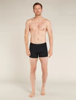 Icebreaker Underwear^Men's Merino Blend 125 Cool-Lite™ Anatomica Boxers Black