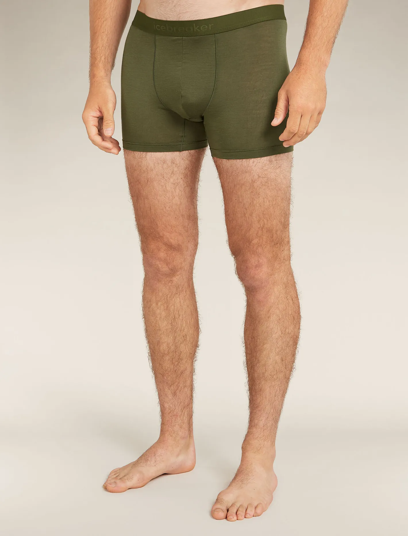 Icebreaker Underwear^Men's Merino Blend 125 Cool-Lite™ Anatomica Boxers Loden