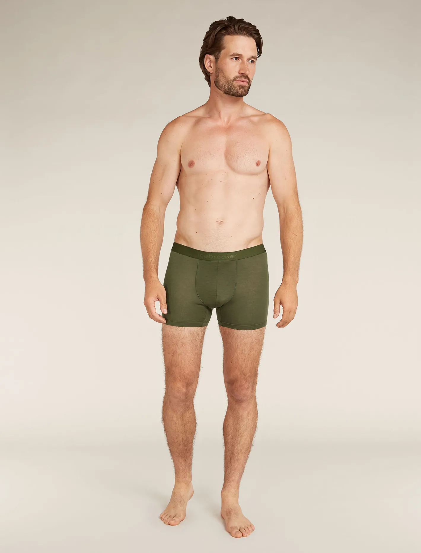 Icebreaker Underwear^Men's Merino Blend 125 Cool-Lite™ Anatomica Boxers Loden