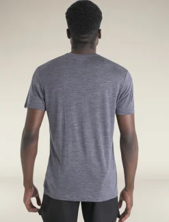 Icebreaker T-shirts^Men's Merino Blend 125 Cool-Lite™ Sphere Short Sleeve T-Shirt MidnightNavyHeather