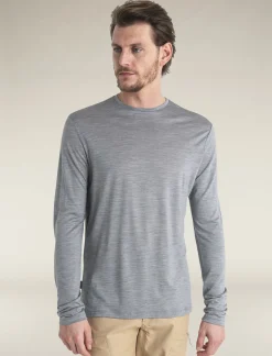 Icebreaker T-shirts^Men's Merino Blend 125 Cool-Lite™ Sphere Long Sleeve T-Shirt MetroHeather