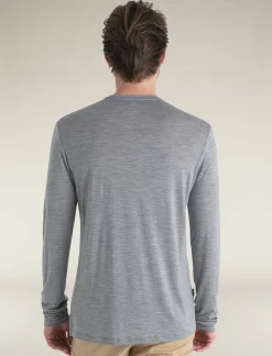 Icebreaker T-shirts^Men's Merino Blend 125 Cool-Lite™ Sphere Long Sleeve T-Shirt MetroHeather