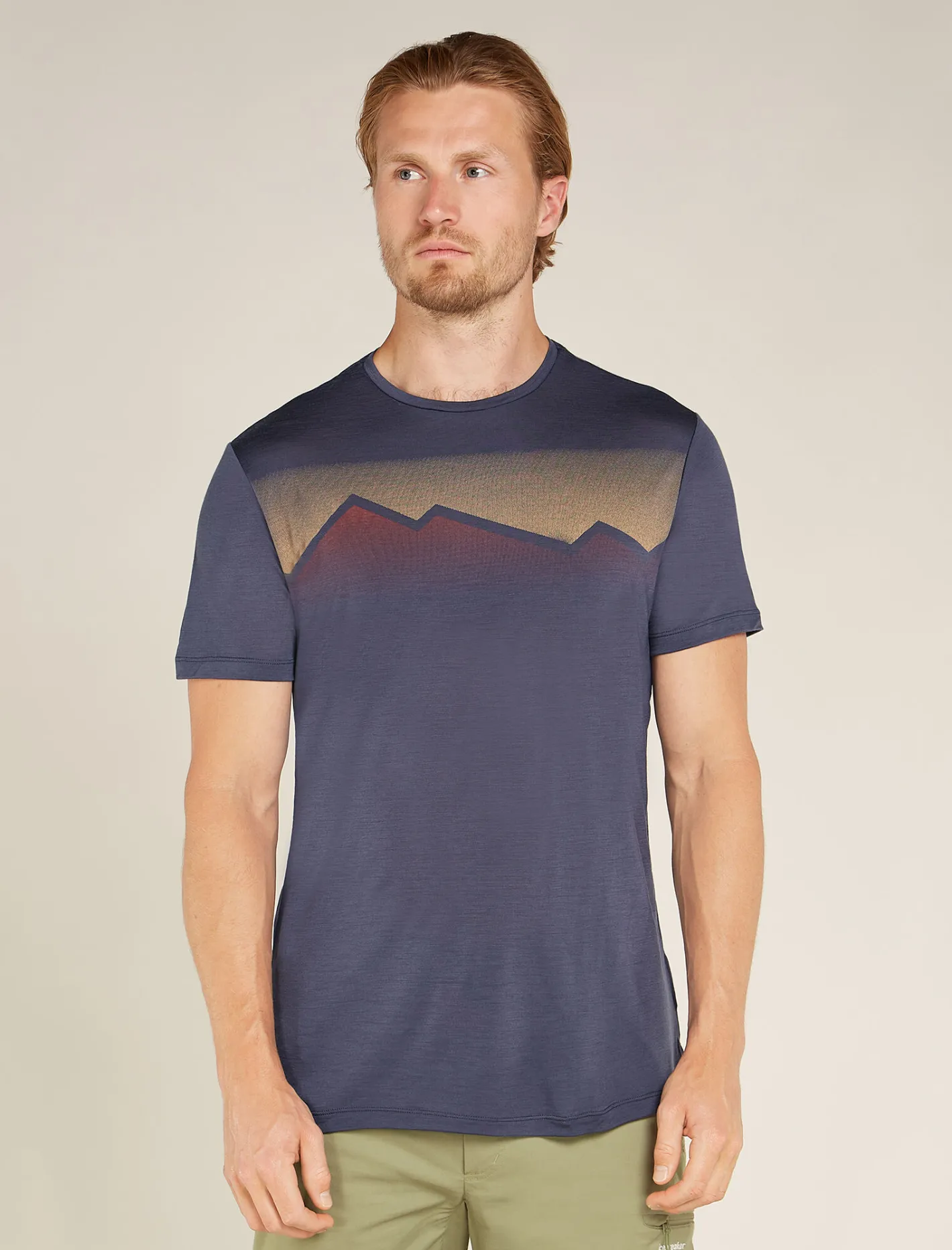 Icebreaker T-shirts^Men's Merino Blend 125 Cool-Lite™ Sphere Short Sleeve T-Shirt Radiant Peak Graphite