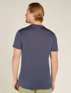 Icebreaker T-shirts^Men's Merino Blend 125 Cool-Lite™ Sphere Short Sleeve T-Shirt Radiant Peak Graphite