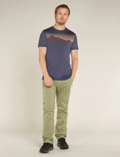 Icebreaker T-shirts^Men's Merino Blend 125 Cool-Lite™ Sphere Short Sleeve T-Shirt Radiant Peak Graphite