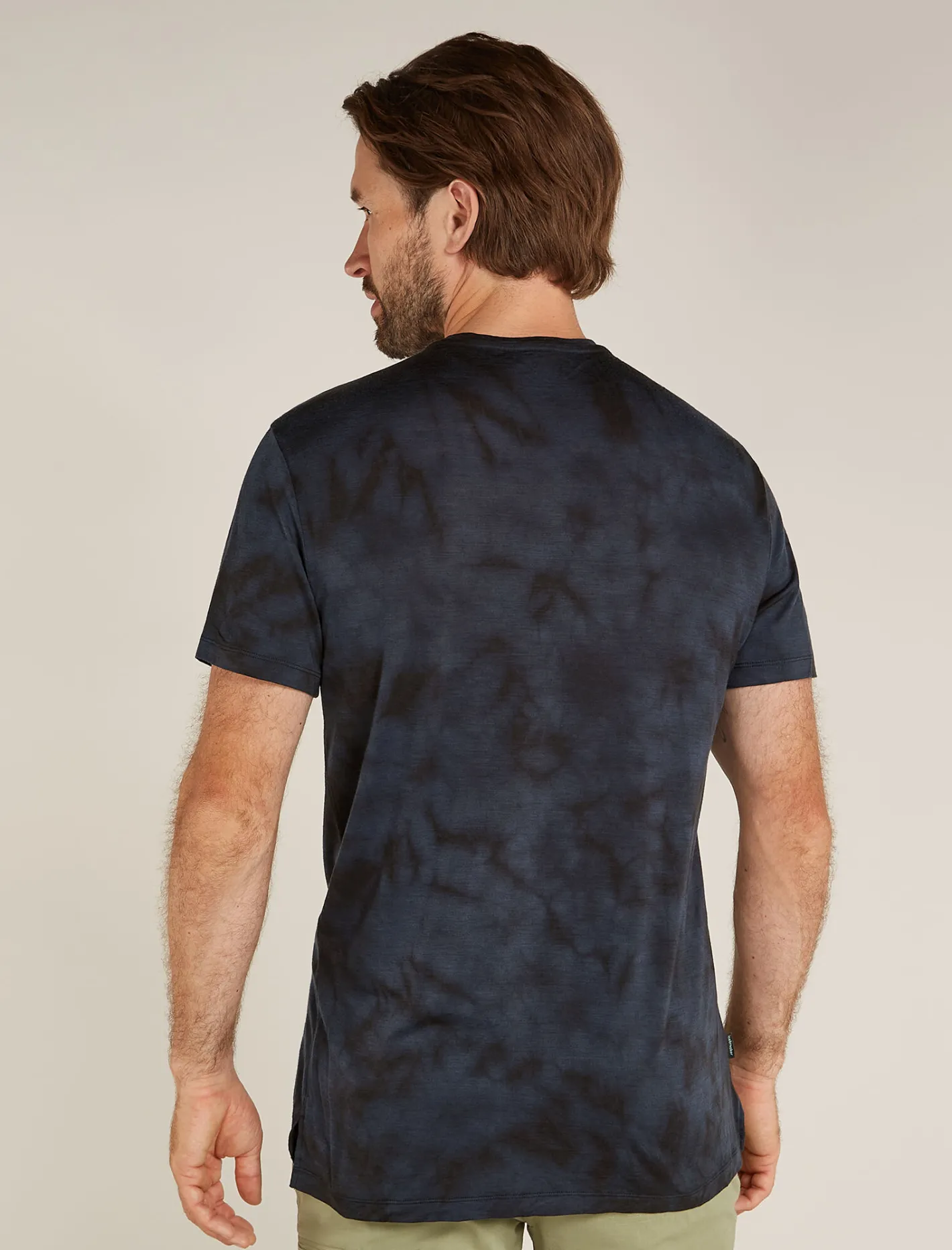 Icebreaker T-shirts^Men's Merino Blend 125 Cool-Lite™ Sphere Short Sleeve T-Shirt Cloud Dye Graphite/Black