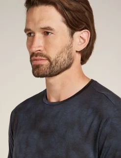 Icebreaker T-shirts^Men's Merino Blend 125 Cool-Lite™ Sphere Short Sleeve T-Shirt Cloud Dye Graphite/Black