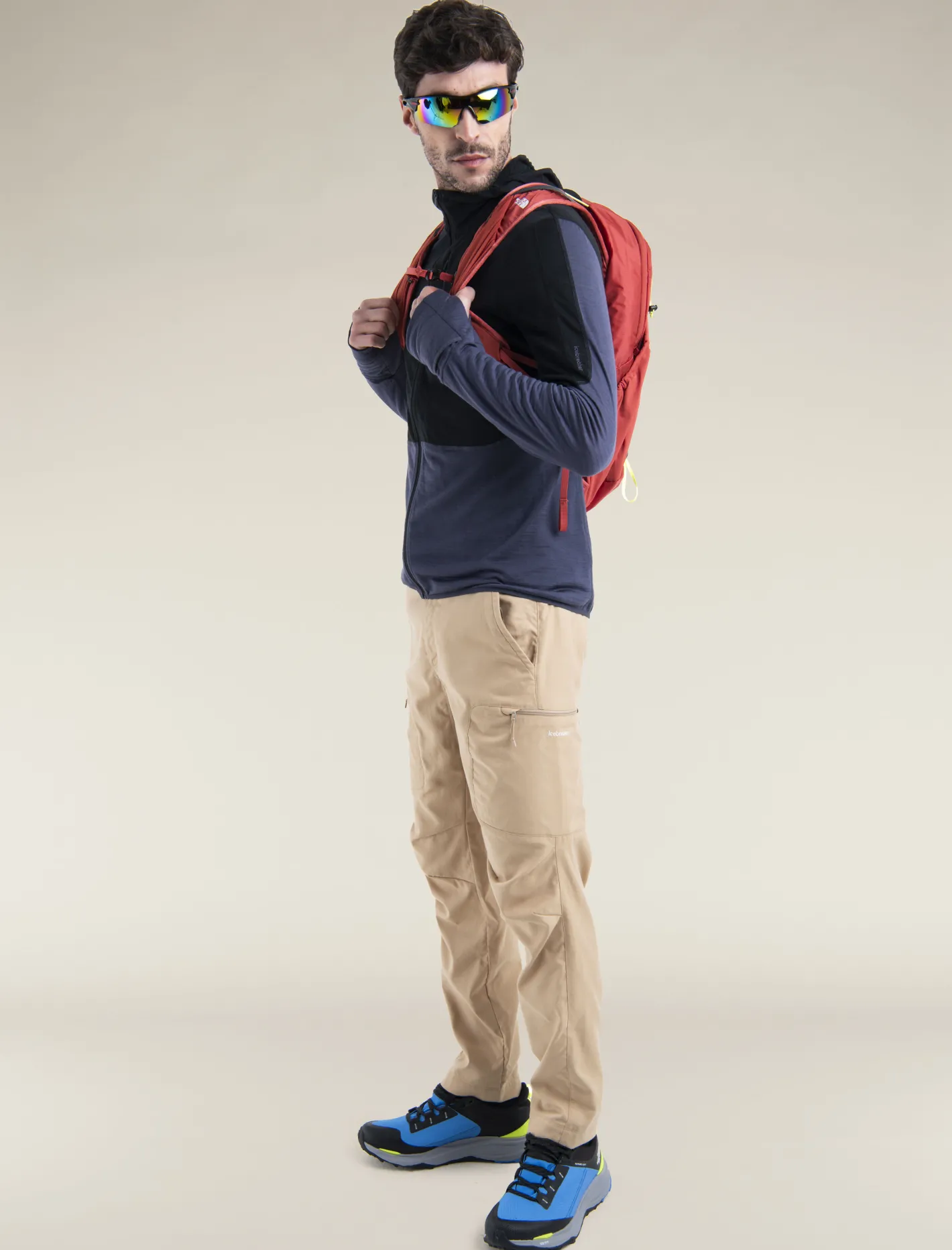 Icebreaker Jumpers & Hoodies^Men's Merino Blend 200 Realfleece™ Descender Long Sleeve Zip Hoodie Black/Graphite
