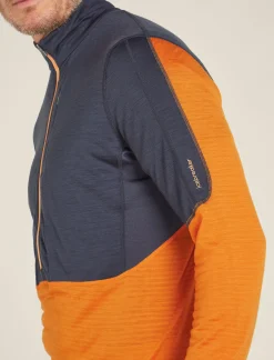 Icebreaker Jumpers & Hoodies^Men's Merino Blend 200 Realfleece™ Descender Long Sleeve Half Zip Jacket Graphite/Ray