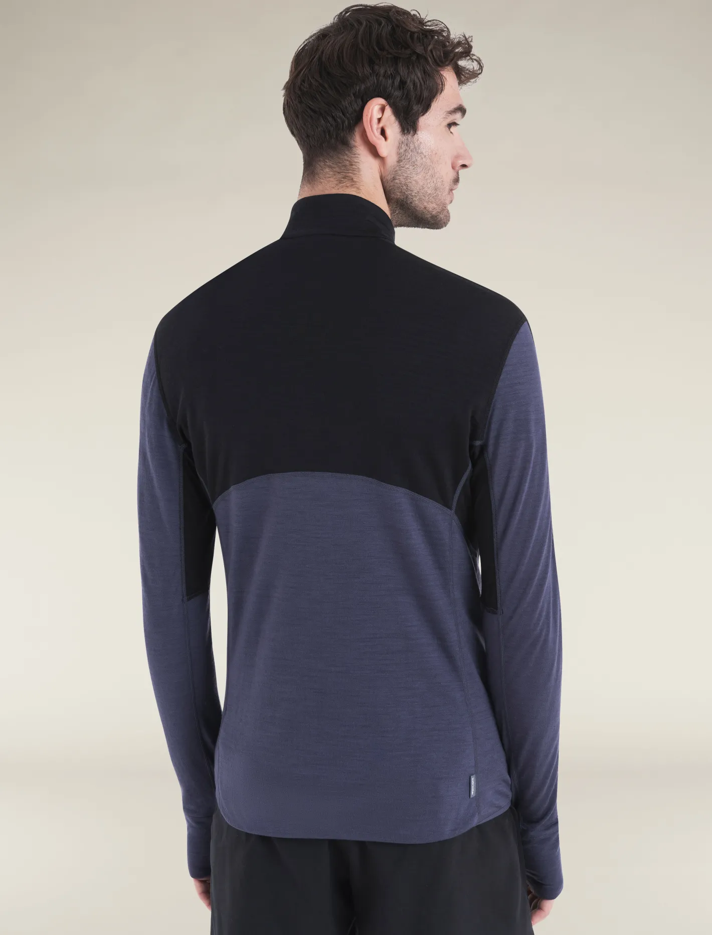 Icebreaker Jumpers & Hoodies^Men's Merino Blend 200 Realfleece™ Descender Long Sleeve Half Zip Jacket Black/Graphite