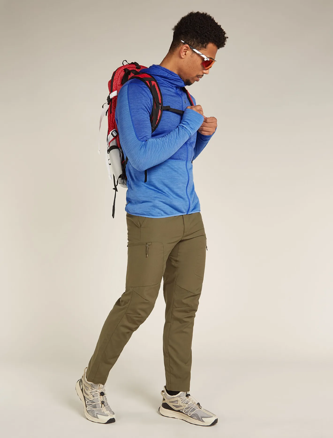 Icebreaker Jumpers & Hoodies^Men's Merino Blend 200 Realfleece™ Descender Long Sleeve Zip Hoodie Brillant/Baja