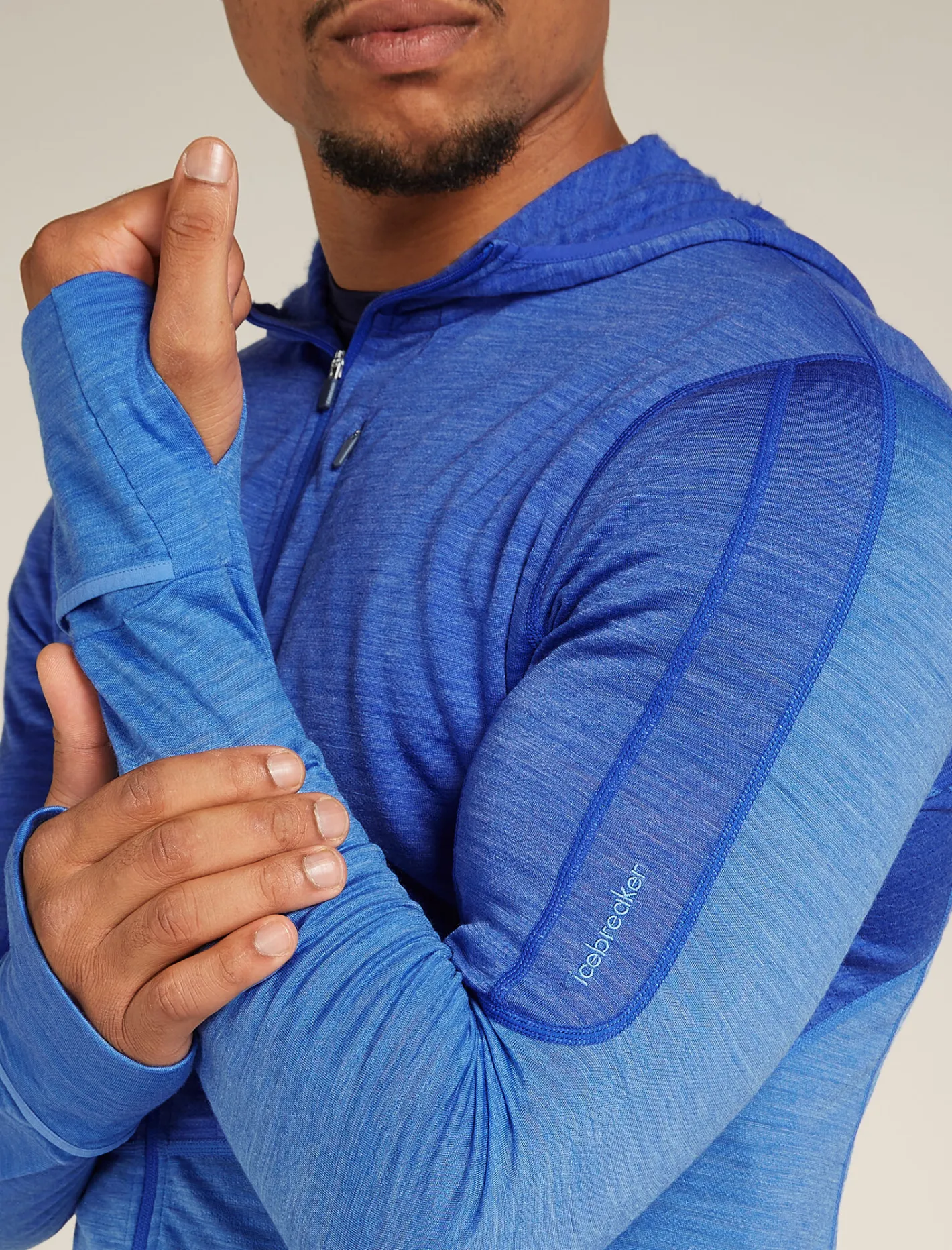 Icebreaker Jumpers & Hoodies^Men's Merino Blend 200 Realfleece™ Descender Long Sleeve Zip Hoodie Brillant/Baja
