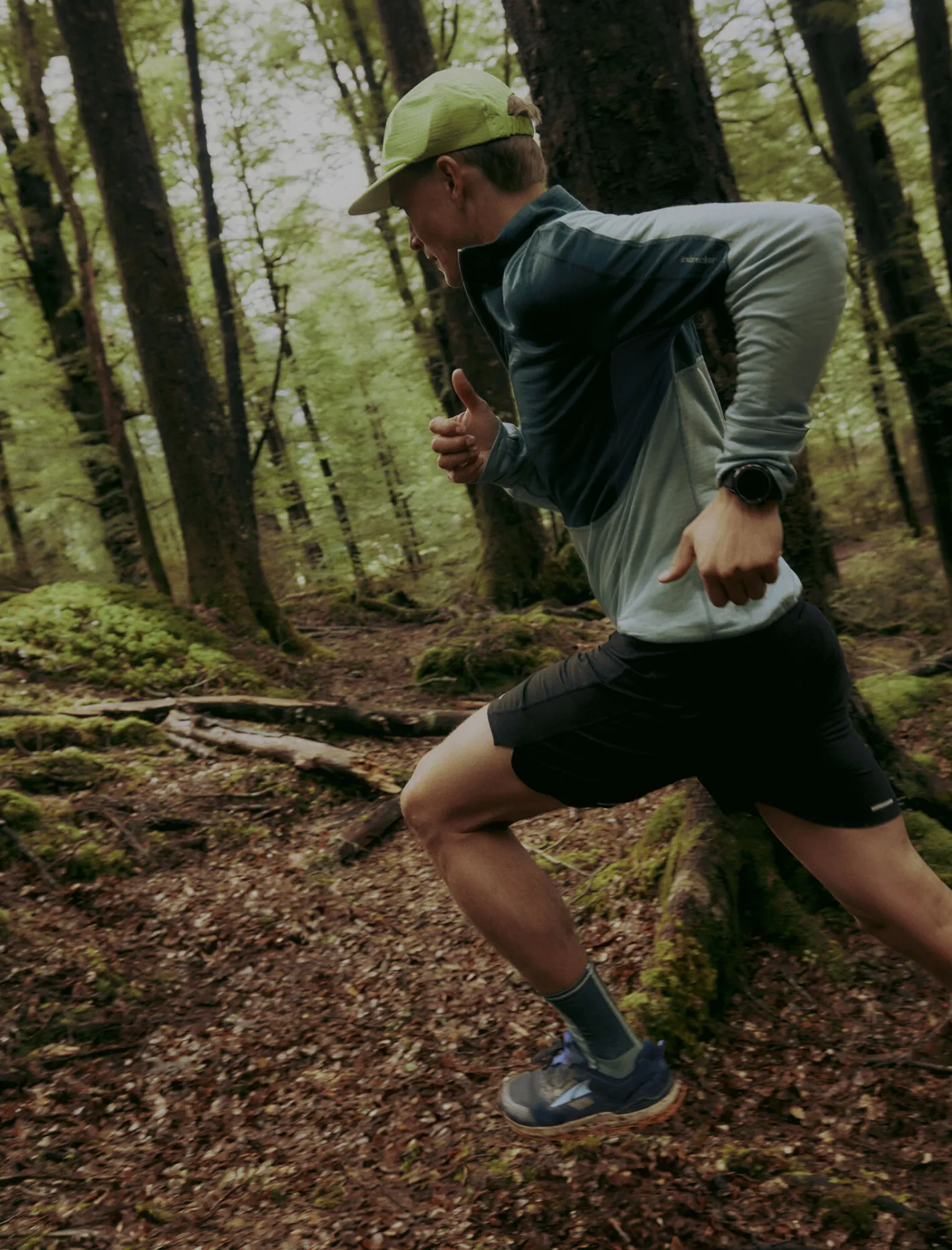 Icebreaker Jumpers & Hoodies^Men's Merino Blend 200 Realfleece™ Descender Long Sleeve Half Zip Jacket FathomGreen/CloudRay