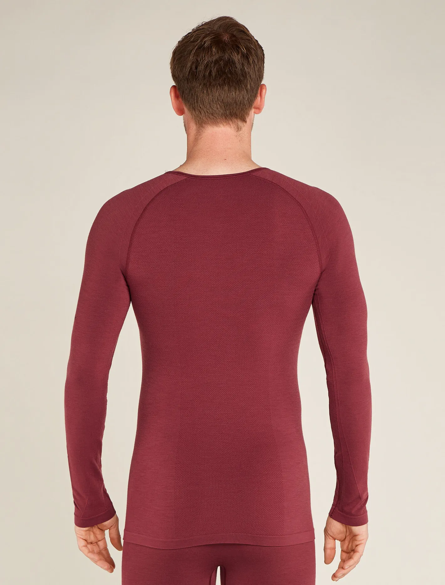 Icebreaker T-shirts^Men's Merino Blend 260 ZoneKnit™ Seamless Long Sleeve Crewe Thermal Top Port