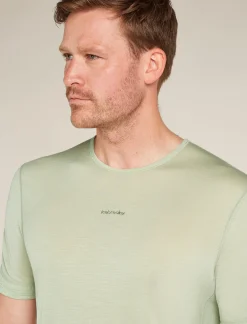 Icebreaker T-shirts^Men's Merino Blend 125 ZoneKnit™ Energy Wind Short Sleeve T-Shirt Ashen