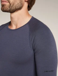 Icebreaker T-shirts^Men's Merino Blend 260 ZoneKnit™ Seamless Long Sleeve Crewe Thermal Top Graphite