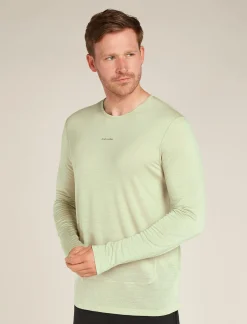 Icebreaker T-shirts^Men's Merino Blend 125 ZoneKnit™ Energy Wind Long Sleeve T-Shirt Ashen