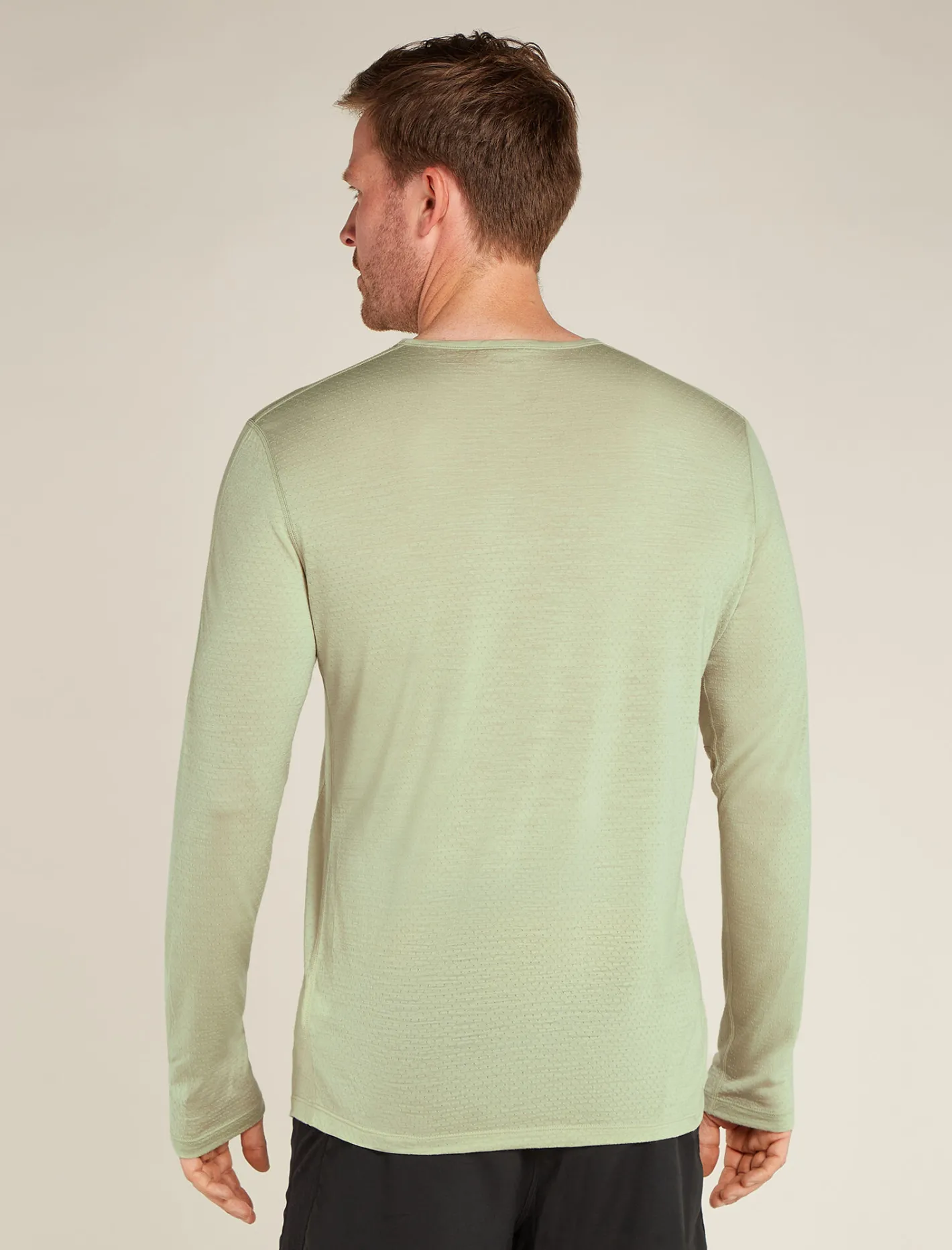 Icebreaker T-shirts^Men's Merino Blend 125 ZoneKnit™ Energy Wind Long Sleeve T-Shirt Ashen