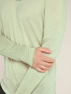 Icebreaker T-shirts^Men's Merino Blend 125 ZoneKnit™ Energy Wind Long Sleeve T-Shirt Ashen
