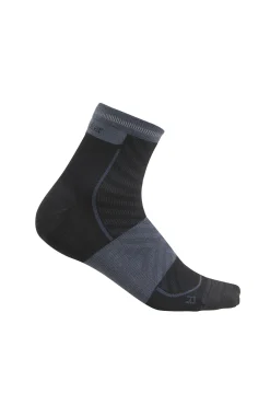 Icebreaker Socks^Men's Merino Blend Run+ Ultralight Mini Socks Black/Graphite