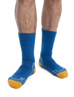 Icebreaker Socks^Men's Merino Hike+ Heavy Crew Socks Lazurite/Snow