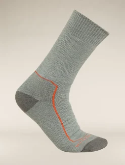 Icebreaker Socks^Men's Merino Hike+ Heavy Crew Socks Moss/Blaze