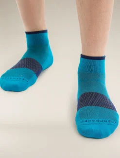 Icebreaker Socks^Men's Merino Multisport Light Mini Socks GeoBlue/RoyalNavy