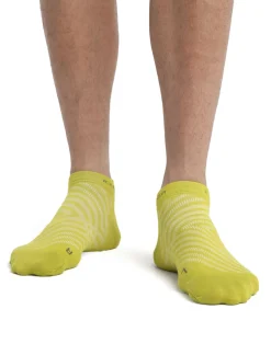Icebreaker Socks^Men's Merino Run+ Ultralight Micro Socks BioLime/Loden