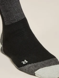 Icebreaker Socks^Men's Merino Ski+ Light Over The Calf Socks Black/Ether