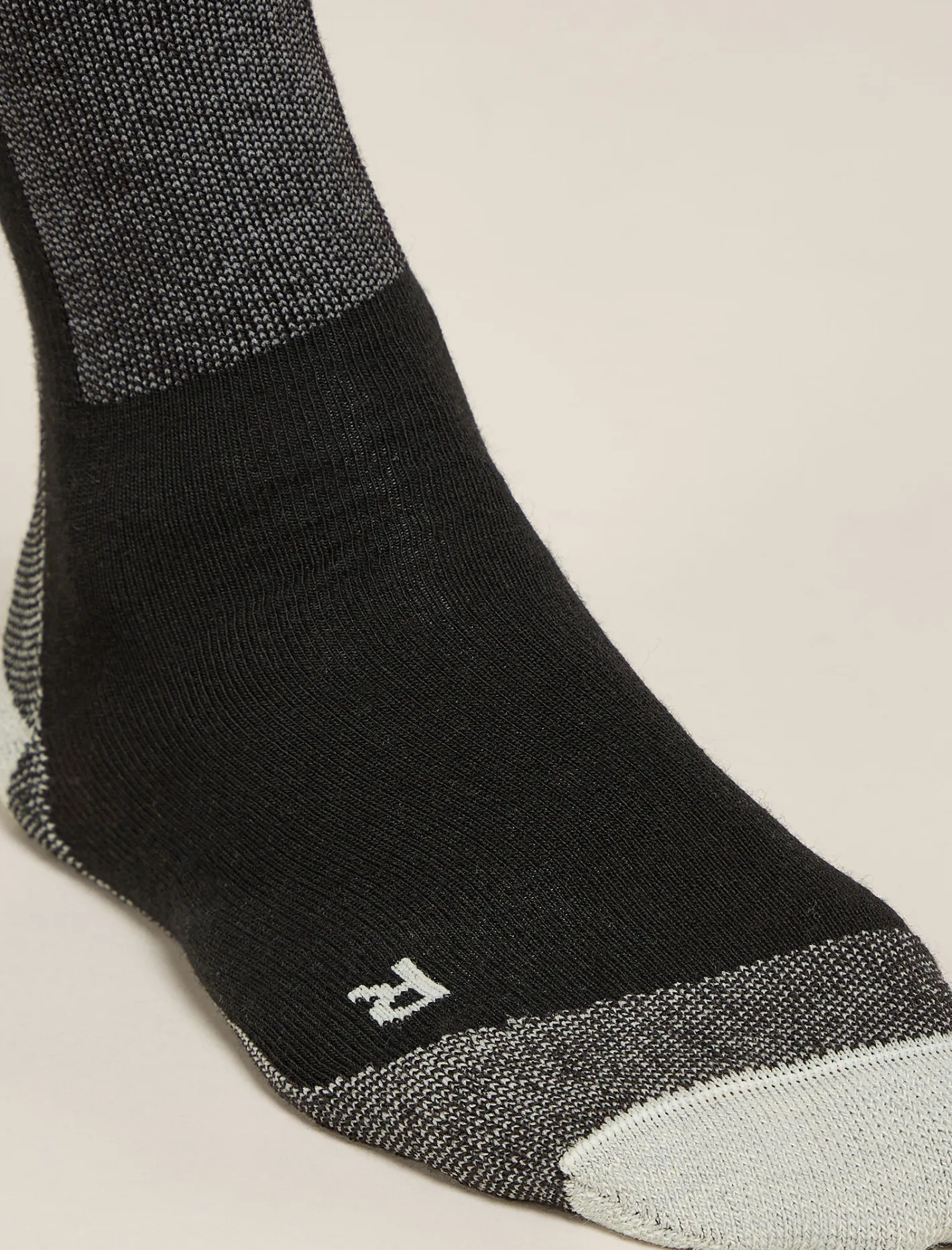Icebreaker Socks^Men's Merino Ski+ Light Over The Calf Socks Black/Ether