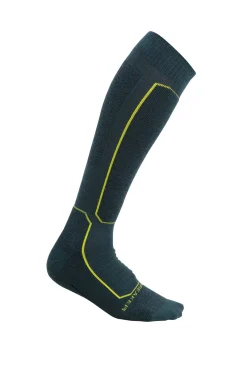 Icebreaker Socks^Men's Merino Ski+ Medium Over the Calf Socks FathomGreen/Black