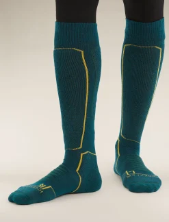 Icebreaker Socks^Men's Merino Ski+ Medium Over the Calf Socks GreenGlory/Loden