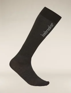 Icebreaker Socks^Men's Merino Snow Liner Over The Calf Socks Black/Ether