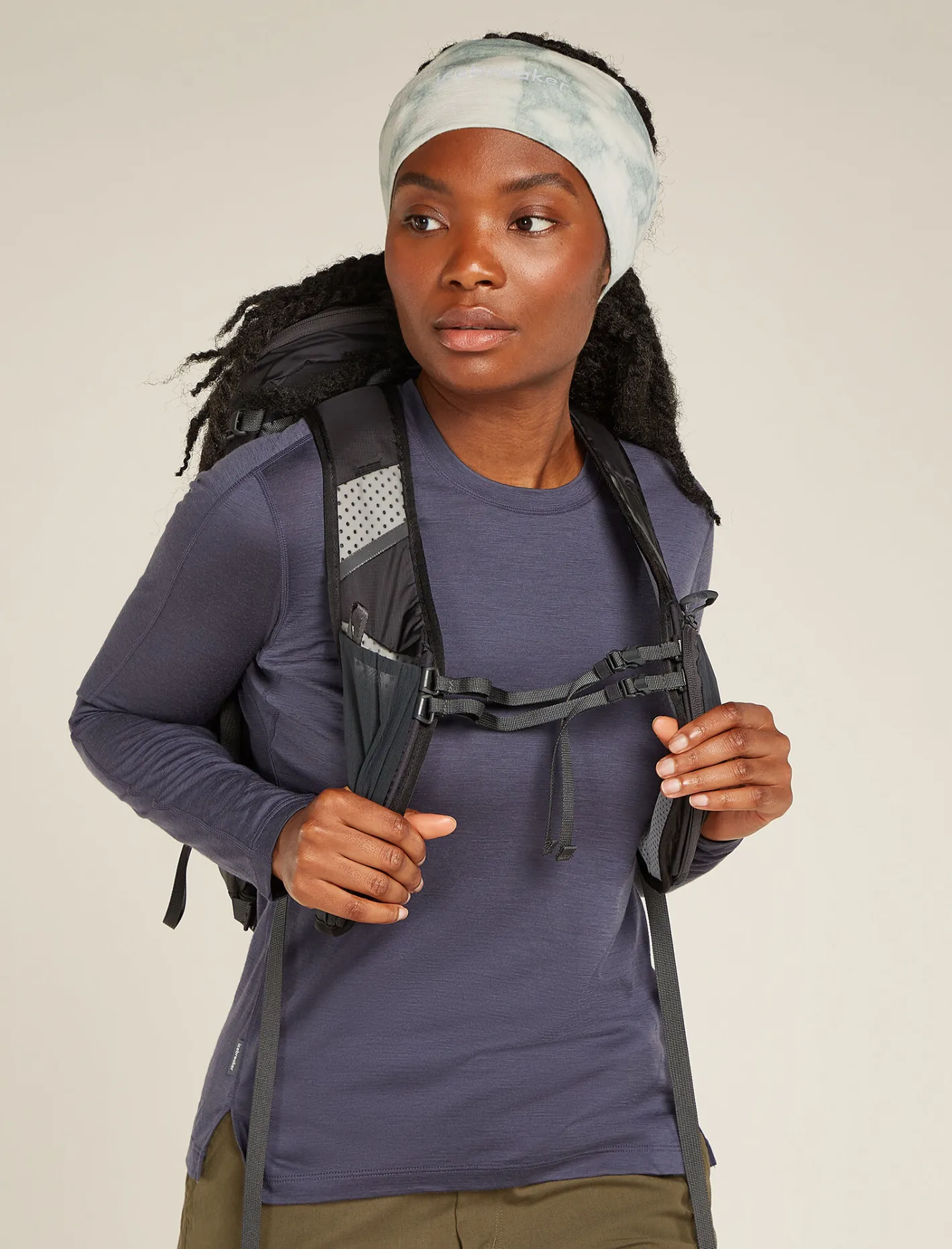 Icebreaker Accessories|Accessories^Unisex Merino 200 Oasis Headband Cloud Dye Ashen