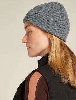 Icebreaker Accessories|Accessories^Unisex Merino All Day Toque Beanie GritstoneHeather