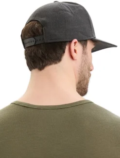 Icebreaker Accessories|Accessories^Unisex Merino Blend Patch Hat JetHeather