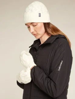 Icebreaker Accessories|Accessories^Unisex Merino Cable Knit Beanie Undyed